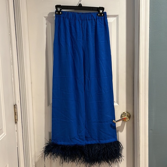 Sleeper Party Feather Embellished Pajama Pants - Picture 2 of 5